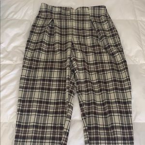 Free People Plaid Pants